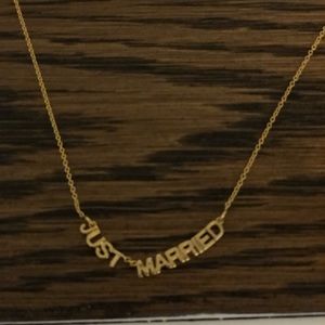 Kate spade just married necklace